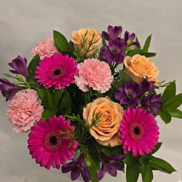 Mix Peach and fuchsia