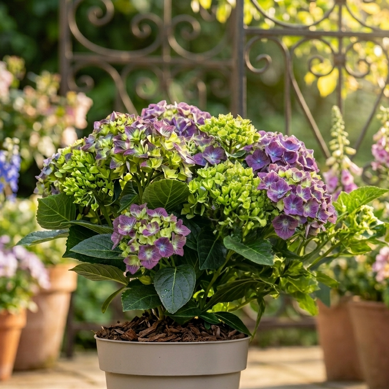 Purple-blue Hortenisa